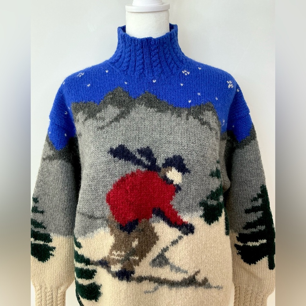 Vintage Lauren Ralph Lauren Hand Knit Wool Sweater - Picture 3 of 14